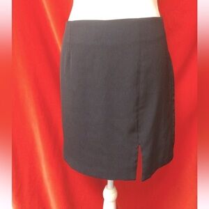 Na-kd crepe mini skirt in black size 36 pencil